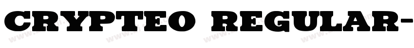 crypteo Regular字体转换